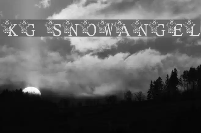 KG SNOWANGEL Font examples