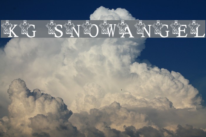 KG SNOWANGEL Font examples