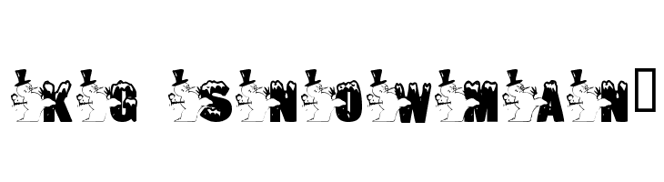 KG SNOWMAN2 Font