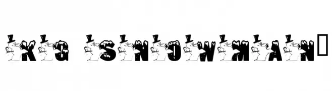 KG SNOWMAN2  Frei Schriftart Herunterladen