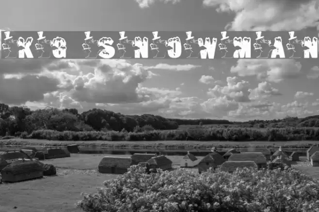 KG SNOWMAN2 Font examples
