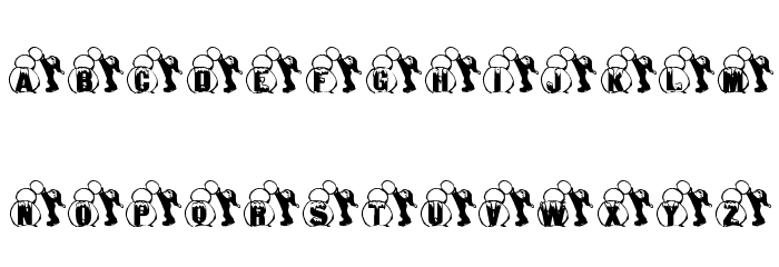 KG SNOWMAN2 フォント 小文字