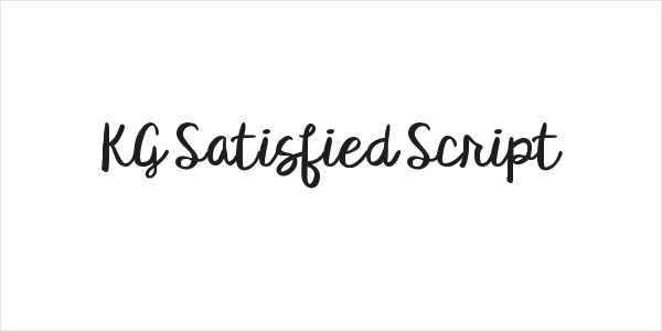 KG Satisfied Script Logo