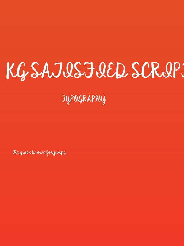 KG Satisfied Script Poster