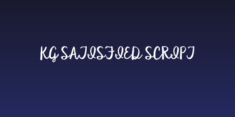 KG Satisfied Script Social Header