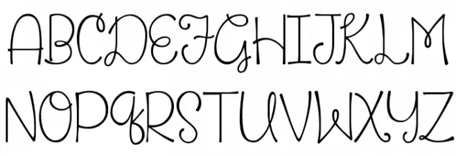 KG Say Something Schriftart Groß