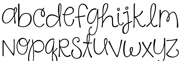 KG Say Something Font LOWERCASE