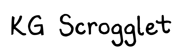 KG Scrogglet  font caratteri gratis