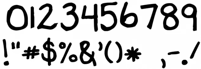 KG Scrogglet Font OTHER CHARS