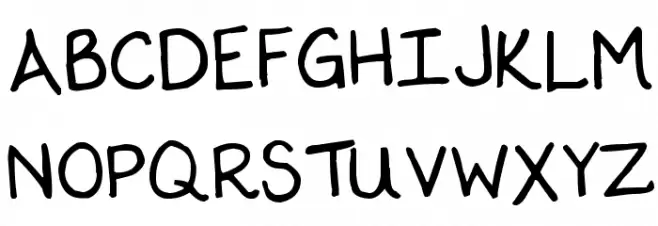 KG Scrogglet Шрифта ВЕРХНИЙ