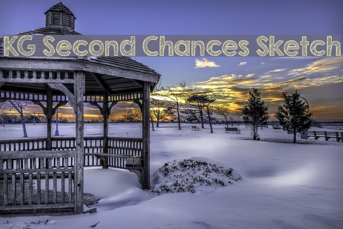 KG Second Chances Sketch フォント examples