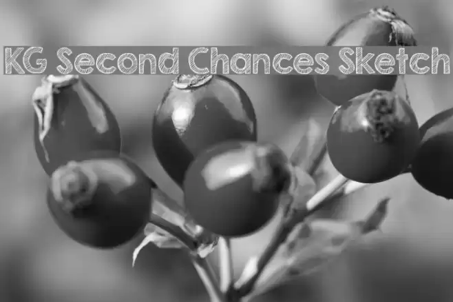 KG Second Chances Sketch Font examples