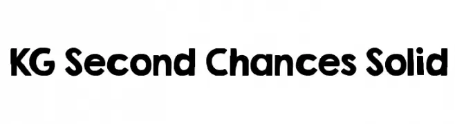 KG Second Chances Solid  Descarca Fonturi Gratis