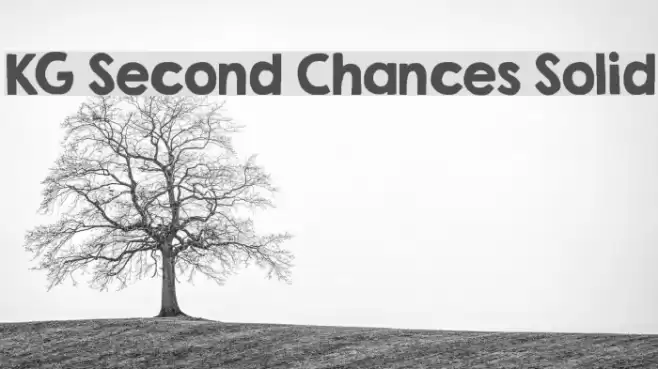 KG Second Chances Solid Font examples