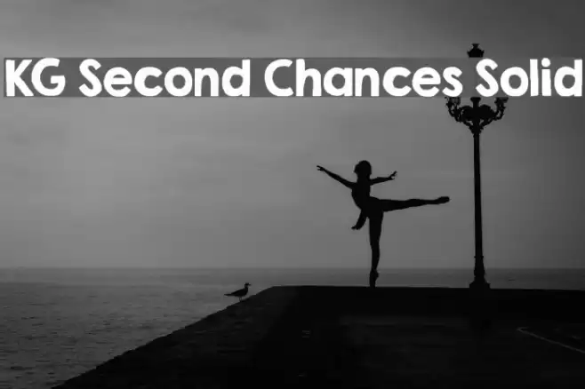 KG Second Chances Solid Font examples