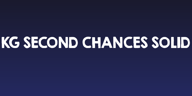 KG Second Chances Solid Social Header