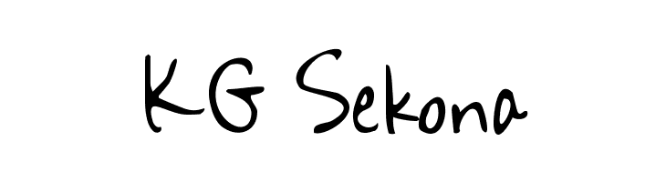 KG Sekona Font