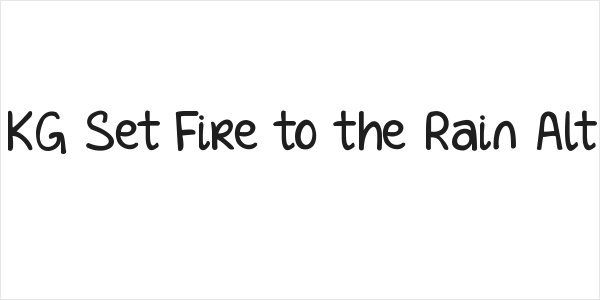 KG Set Fire to the Rain Alt Logo