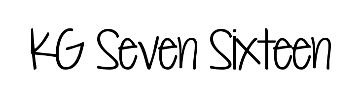 KG Seven Sixteen  Frei Schriftart Herunterladen