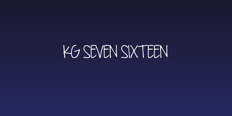 KG Seven Sixteen Social Header