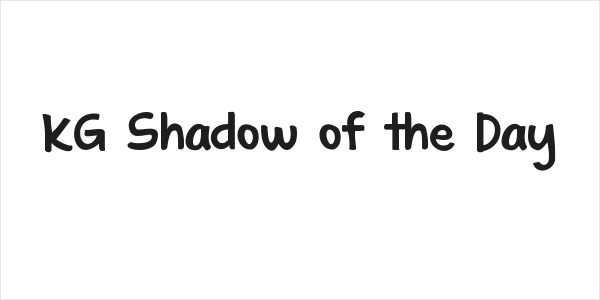 KG Shadow of the Day Logo