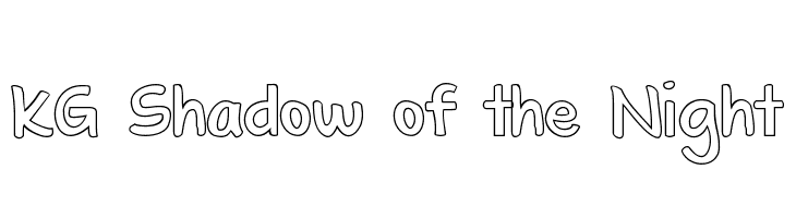 KG Shadow of the Night  フリーフォントのダウンロード
