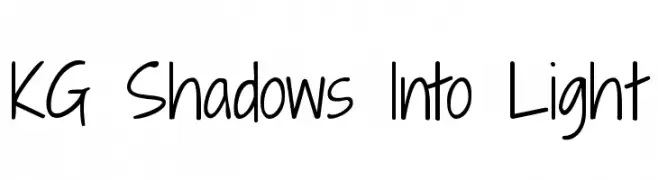 KG Shadows Into Light  Frei Schriftart Herunterladen