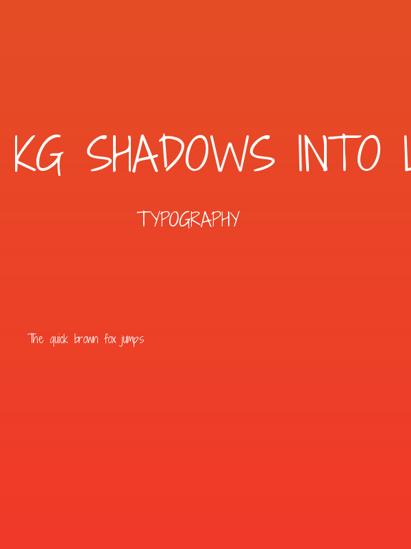 KG Shadows Into Light Poster
