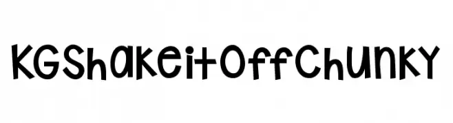 KG Shake it Off Chunky  Frei Schriftart Herunterladen