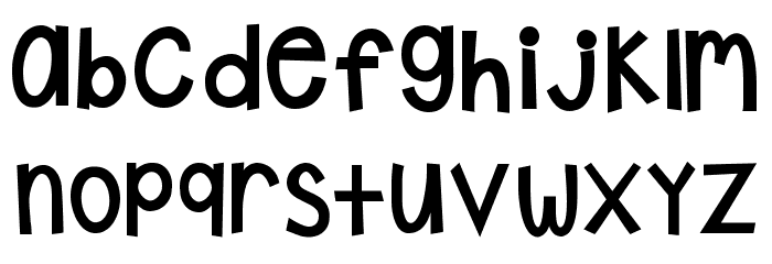 KG Shake it Off Chunky Font LOWERCASE