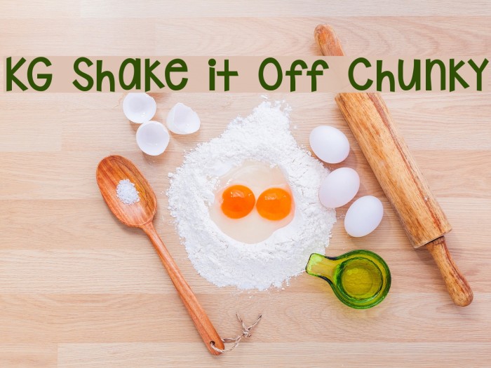 KG Shake it Off Chunky Font examples