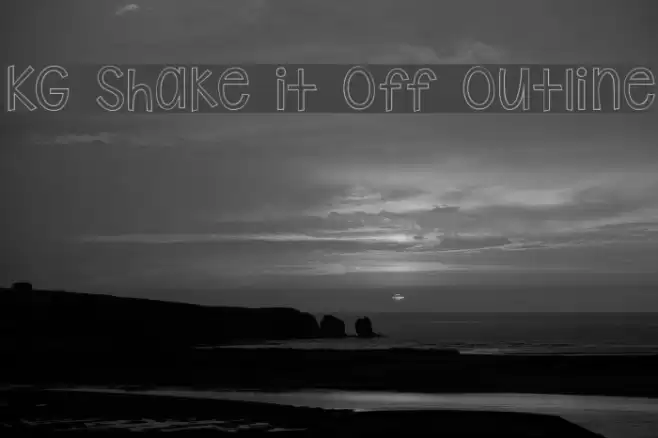 KG Shake it Off Outline Font examples