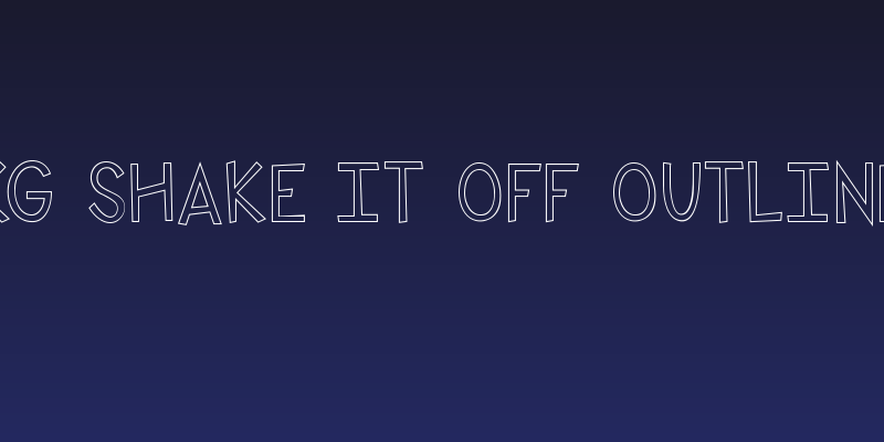 KG Shake it Off Outline Social Header