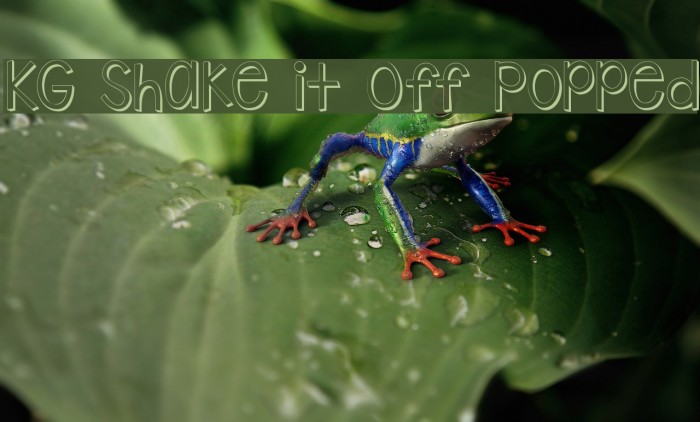 KG Shake it Off Popped Font examples