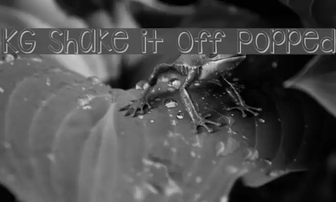 KG Shake it Off Popped Font examples