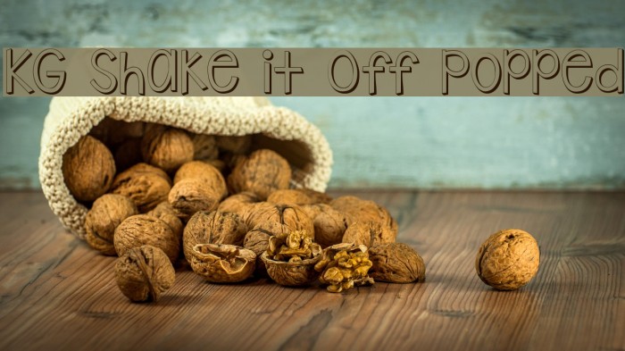 KG Shake it Off Popped Font examples