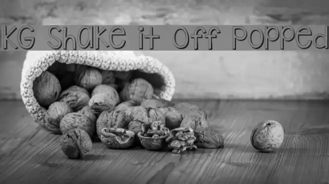 KG Shake it Off Popped Font examples