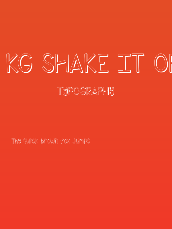 KG Shake it Off Popped Poster