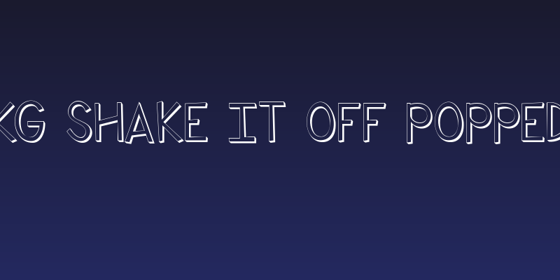KG Shake it Off Popped Social Header