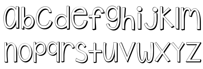 KG Shake it Off Popped Font LOWERCASE