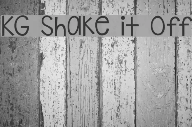 KG Shake it Off Font examples