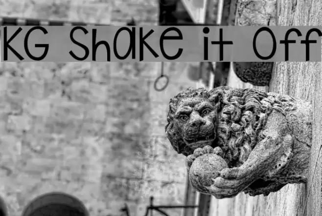 KG Shake it Off Font examples
