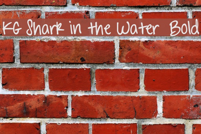 KG Shark in the Water Bold Font examples