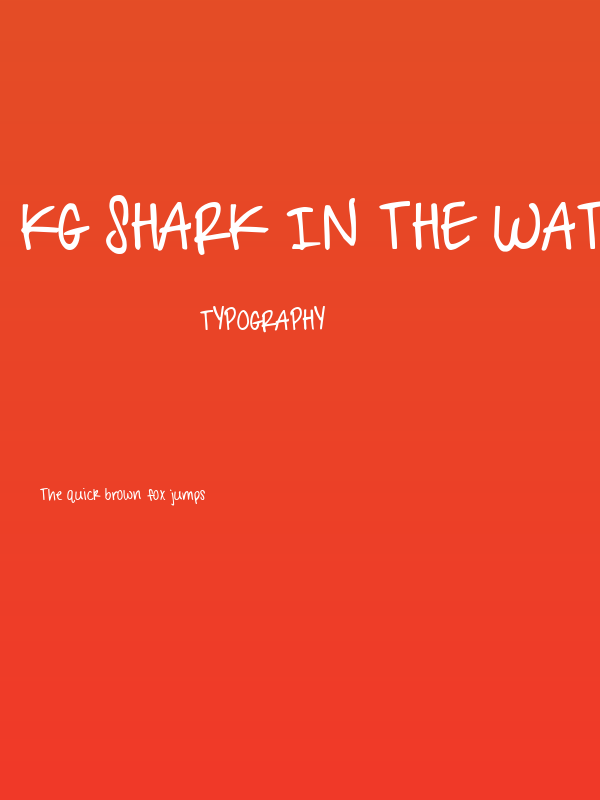 KG Shark in the Water  Bold Poster