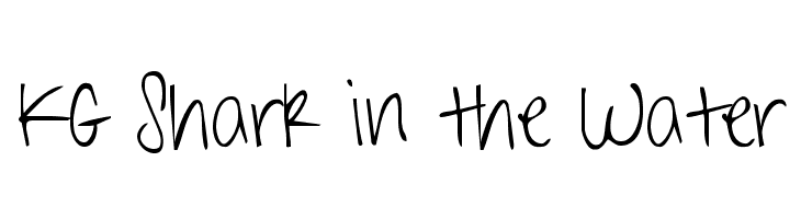 KG Shark in the Water Font