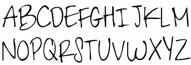 KG Shark in the Water Schriftart Groß
