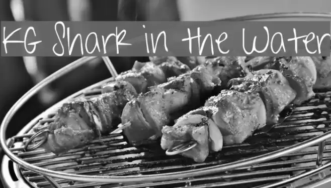 KG Shark in the Water Font examples