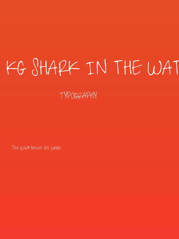 KG Shark in the Water Poster