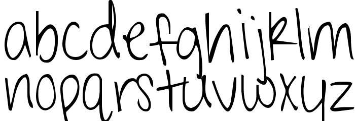 KG Shark in the Water Font LOWERCASE