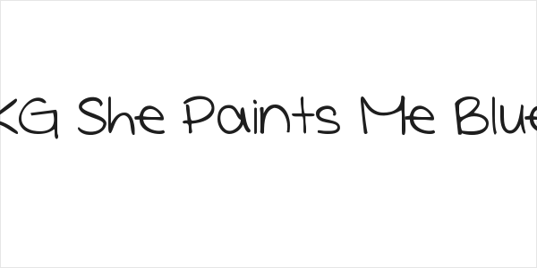 KG She Paints Me Blue Logo